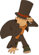 Full-Body Illustration Professor Layton und das geheimnisvolle Dorf HD für Mobilgeräte