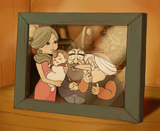 Professor Layton Curious Village - Flora with Family