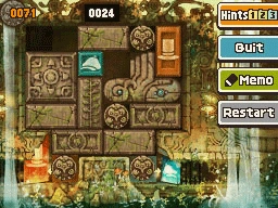 Slide the top plain horizontal block right