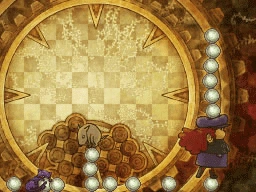 Jump the marble left