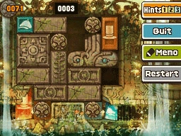 Slide the top left round block down and left