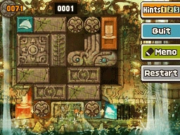 Slide the bottom left plain horizontal block left