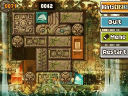 Slide a round block up, left and up