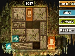 Slide the bottom square block down