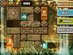 Slide the left plain horizontal block down