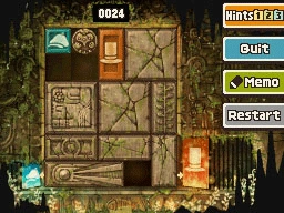 Slide the round block right and up