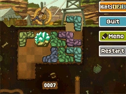 Slide the gem up - right - up - right - up