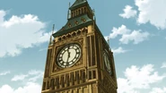 The clock tower in London