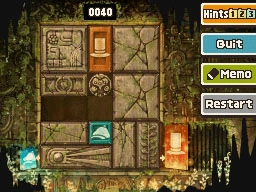 Slide the top small horizontal block up