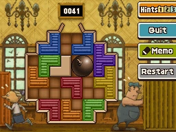 Slide the left red block right - down