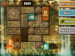 Slide the left patterned horizontal block up and left