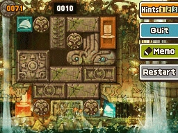 Slide the square block down