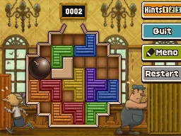 Slide the top blue block up