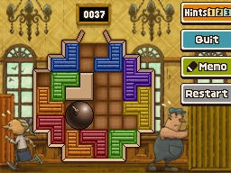 Slide the bottom blue block up