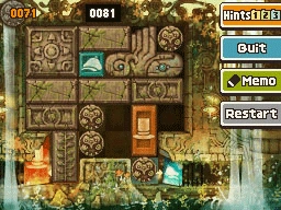 Slide a round block up and left