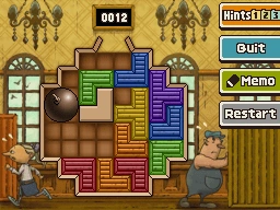 Slide the left orange block right