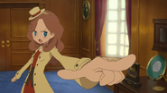 Le fameux pointé du doigt du Professeur Layton