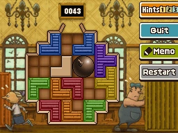 Slide the left green block left - down