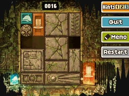 Slide the round block left and up