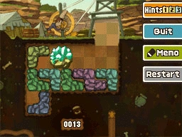 Slide the light blue block down