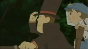 Luke and Layton trying to save Melina/Janice