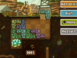 Slide the Light Blue block up