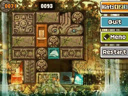 Slide the bottom round block up and left