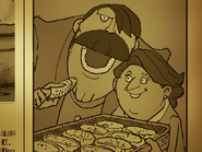 Amelie mit ihrem Mann Inspektor Chelmey in einem Zeitungsartikel