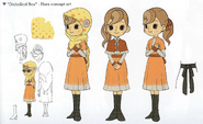 Flora's Concept Art from The World of Professor Layton.