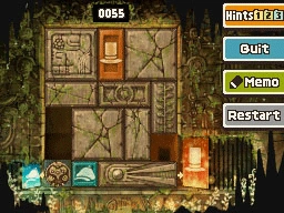 Slide the round block down