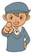 Half-Body Illustration Professor Layton und das geheimnisvolle Dorf