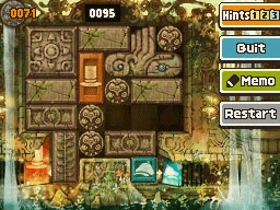 Slide the right patterned horizontal block left and down