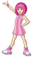 LazyTown-Stephanie-raising-arm