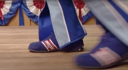 A close-up on the boots, which just won't stop moving!