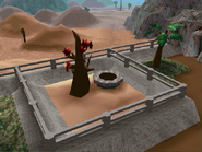 The old entrance of the temple in LBA2