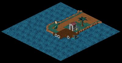 Island Brundle landing area