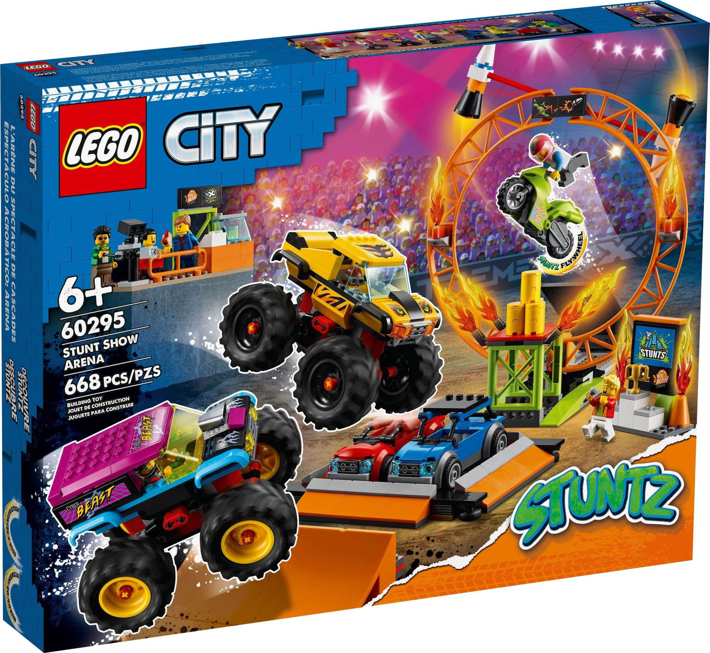 LEGO 60298 City Stuntz Rocket Stunt Bike Set with Flywheel-Powered Toy  Motorbike & Rocket Racer Minifigure, Gifts for Boys and Girls 5 Plus Years  Old