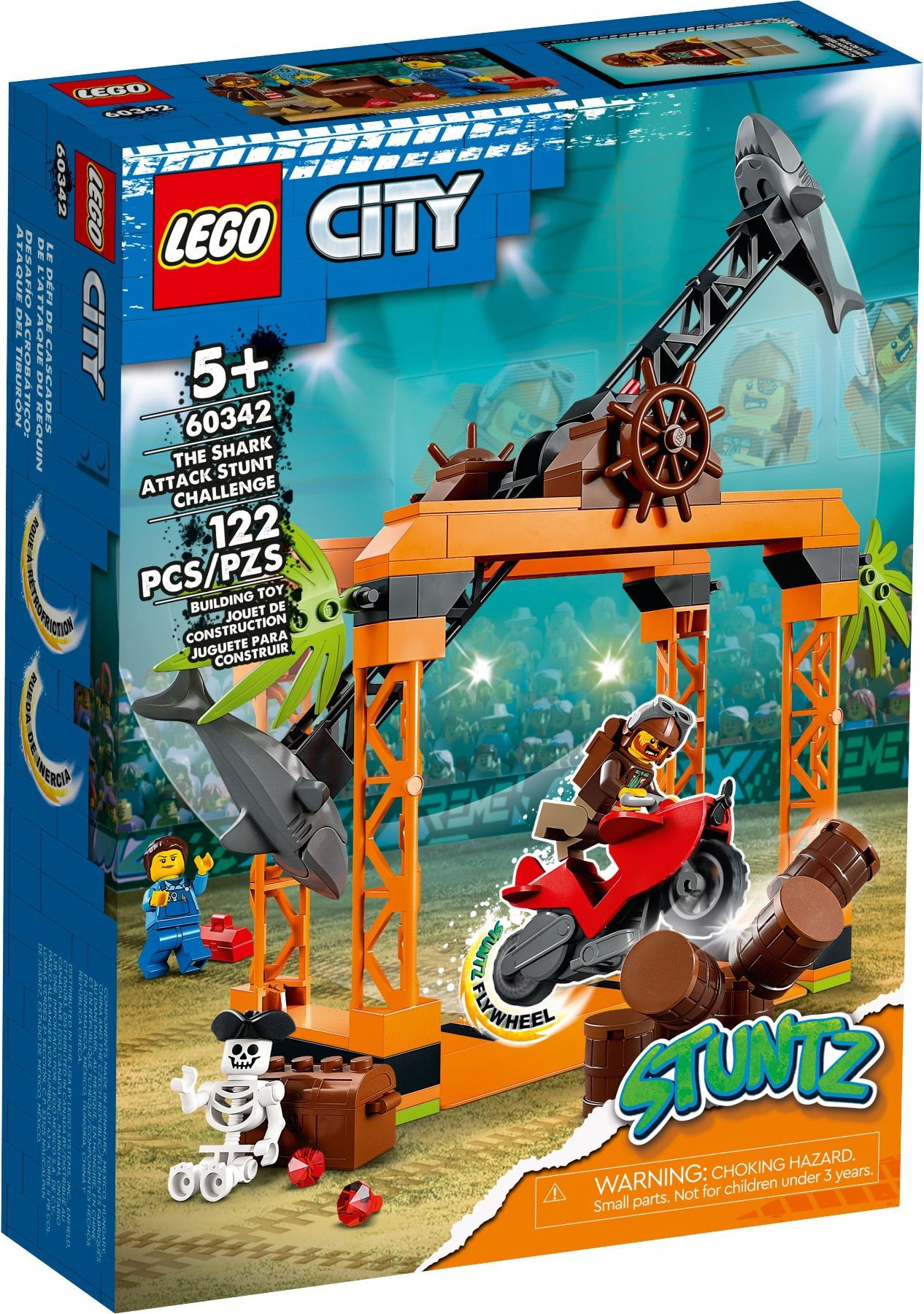 LEGO City Stuntz Bathtub Stunt Bike Set 60333 with Flywheel-Powered Toy  motorcycle and Racer Minifigure, Small Gift Idea for Kids Aged 5 Plus 