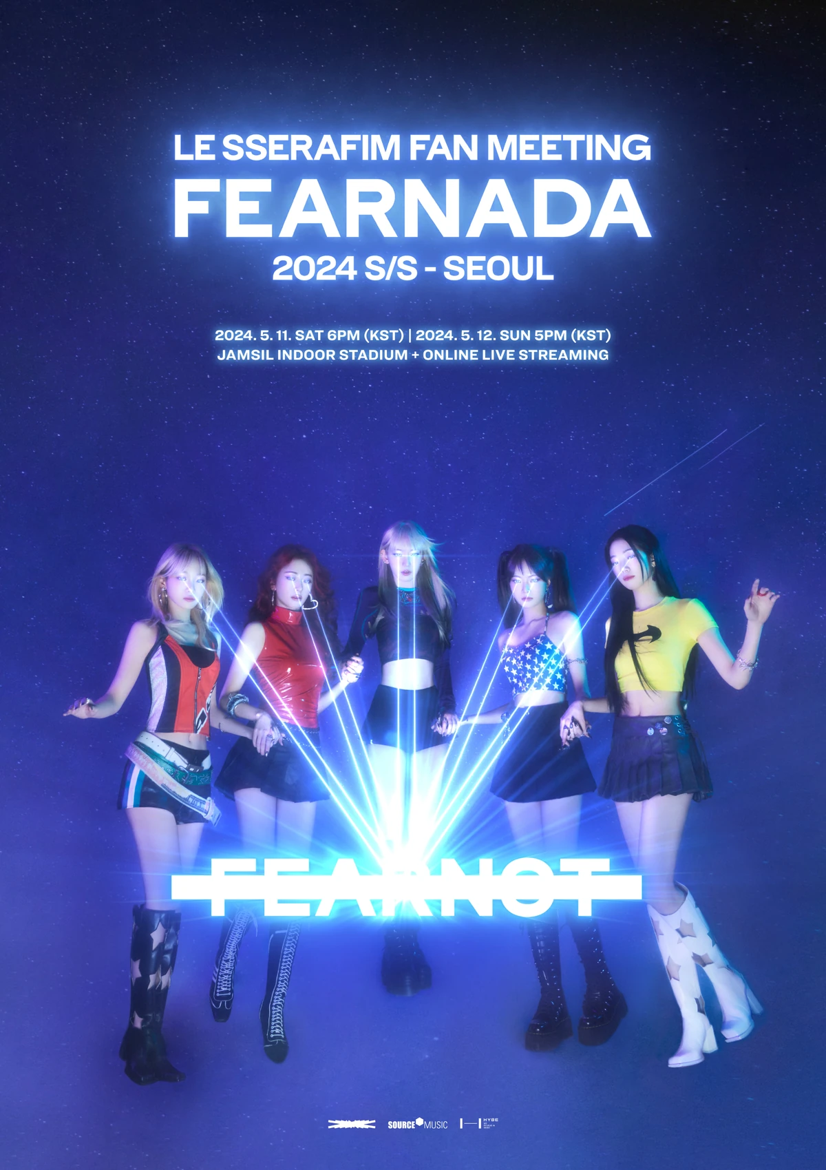 LE SSERAFIM FEARNADA 2024 S/S サイン入りポスター LE SSERAFIM FAN MEETING 'FEARNADA' 2024 S/S | LE SSERAFIM Wiki