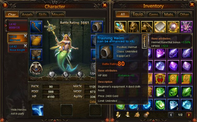 Equipment, League of Angels Wiki