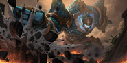 Worldbreaker Malphite "Legends of Runeterra" Illustration 2 (by Riot Contracted Artists Polar Engine)