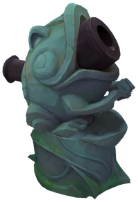 "Tempel der Lilie und des Lotus" Frog Cannon Render