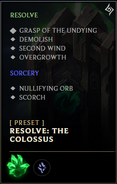 Resolve: The Colossus (Resolve + Sorcery)