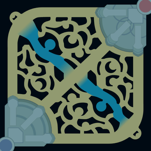 A Map of the League of Legends game play in the classic mode