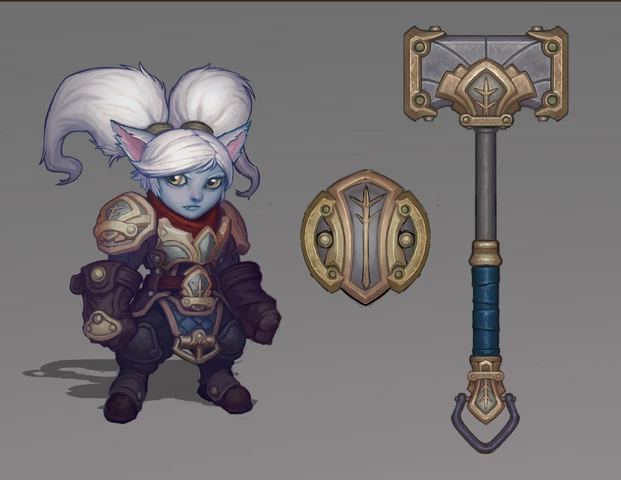 Concepto de la actualización de Poppy 4 (por el artista de Riot, Michael 'IronStylus' Maurino)