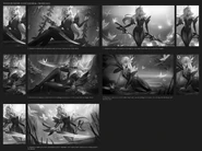 Prestige Faerie Court Katarina Splash Concept 1 (by Riot Contracted Artist Marie Magny)