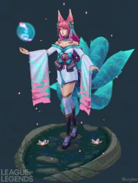 Seelenblumen-Ahri Model 5 (vom Riot-Künstler Yekaterina Bourykina)