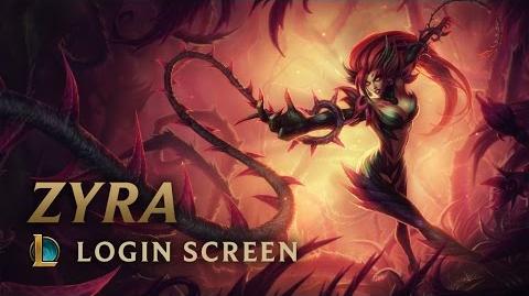 Zyra, Rise of the Thorns - Login Screen