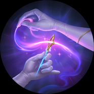 Star Guardian Gwen's Thread the Needle "Legends of Runeterra" Illustration 3 (by Riot Contracted Artists Kudos Productions)