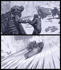 Freljord "Der Überfall" Konzept 9 (vom Riot-Künstler Seung 'kse' Eun Kim)